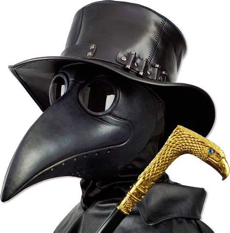 The Intruder with a Bird Doctor Mask and Knife in Hand